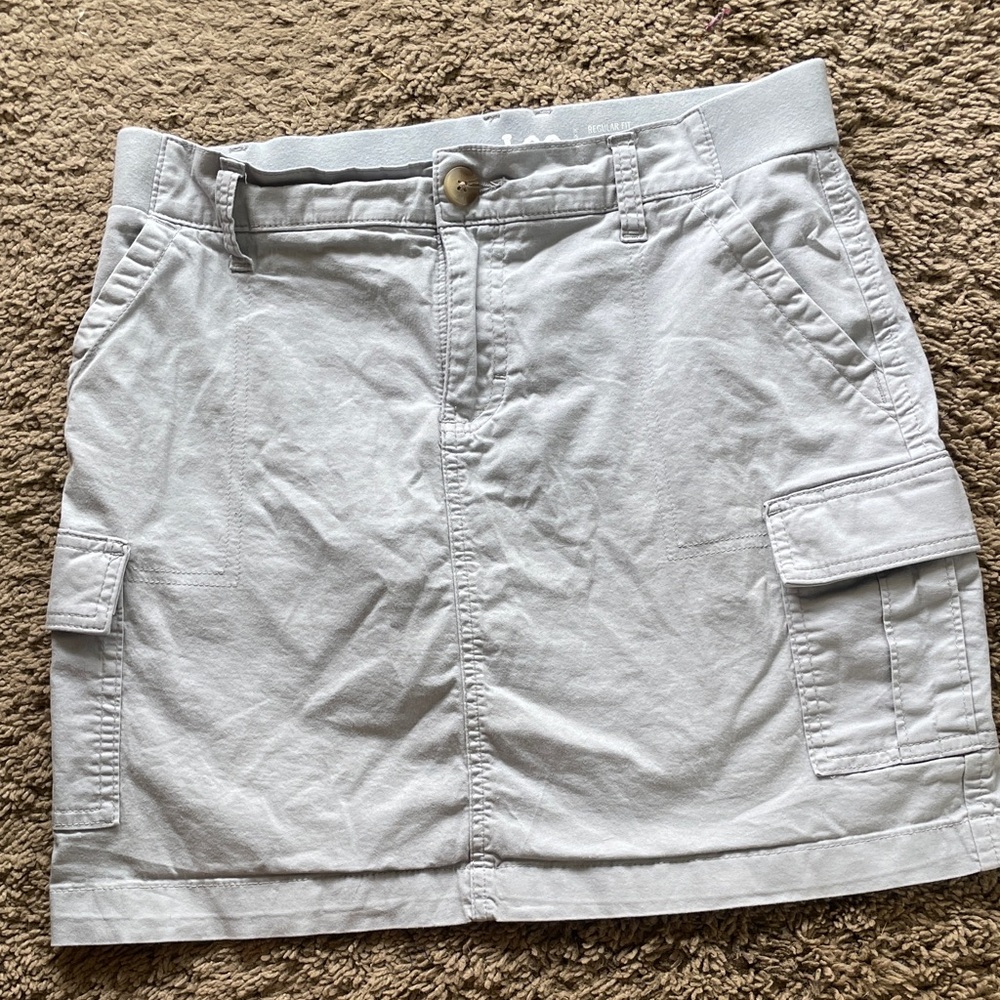 Lee Light Gray Cargo Skort-M